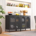 thumbnail image 3 of Fumedo 2-Door Accent Cabinet, Metal Storage Cabinet with Adjustable Shelf, 30.7 x 16.92 x 8.46 Inches, 3 of 6