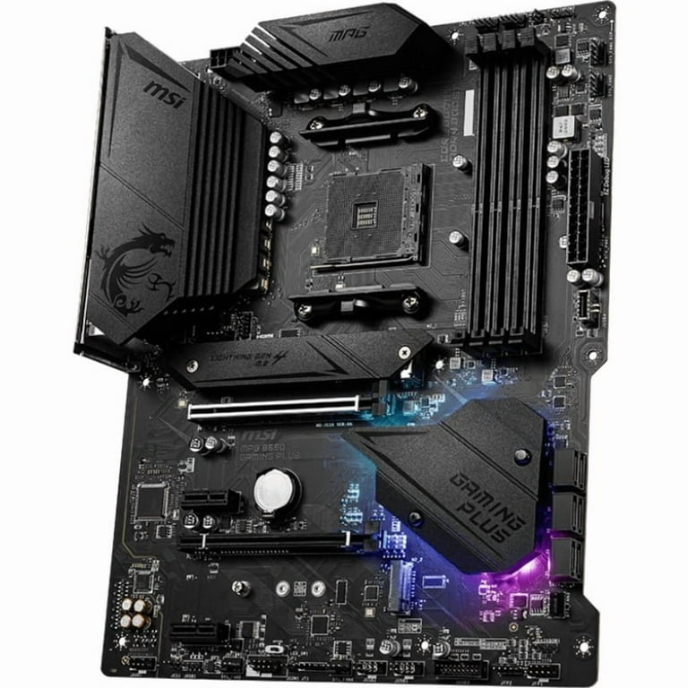 MSI MPG B550 GAMING PLUS AM4 AMD Ryzen Motherboard, SATA 6Gb/s