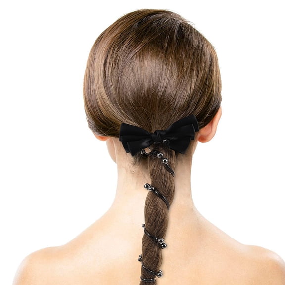 TABLZONE Elastic Spiral Hair Ties Assorted Colors No Damage Plastic Resin Ponytail Holders for Women and Girls