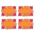 thumbnail image 2 of Fennco Styles Embroidered Sequin Autumn Leaves Placemats 14" W X 20" L, Set of 4 - Terracotta Harvest Foliage Table Mats for Thanksgiving, Holiday, Banquets, Special Occasion, 2 of 5