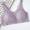 Gray, variant on Hrsba Womens Wireless Bra CD Cup Embroidery Plus Size Lace Back Closure Thin Breathable Comfortable Bra