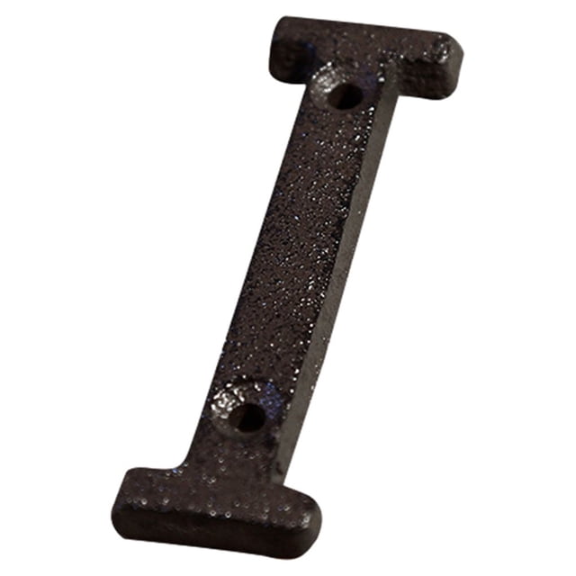 Advancent Placa de número de casa de metal negro, decoración de puerta duradera y resistente al óxido, fácil de instalar B17--I Type1 NO1