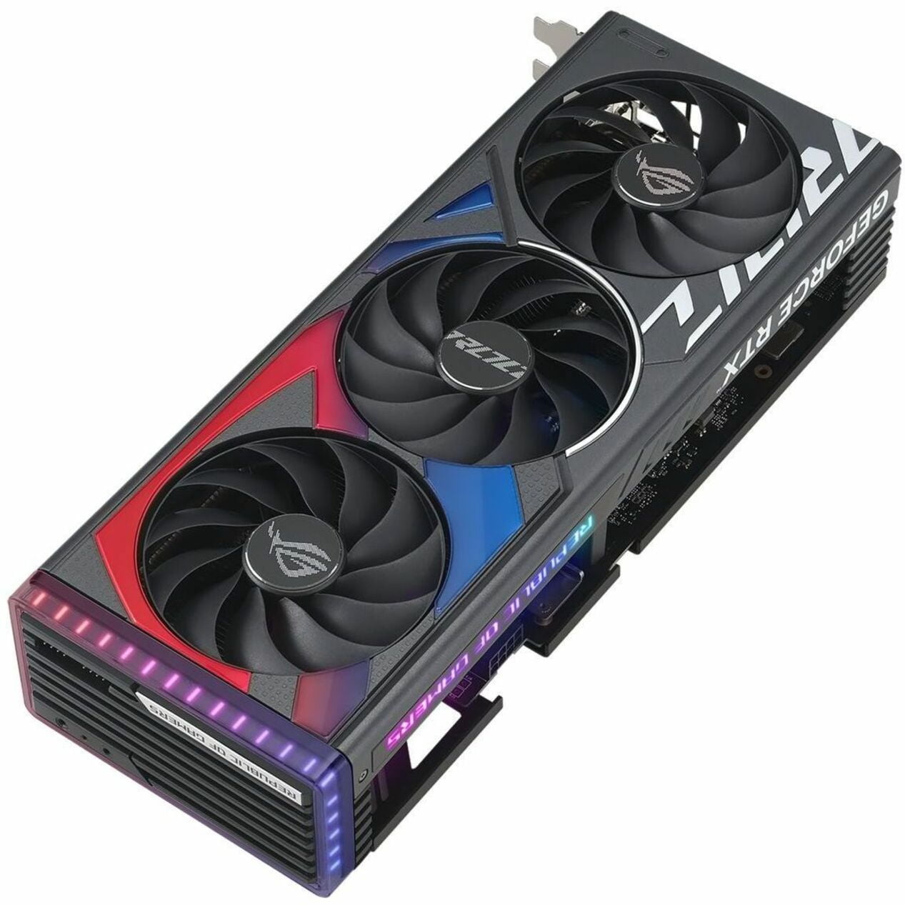 ASUS ROG Strix GeForce RTX 4060 OC Edition Gaming Graphics Card (PCIe 4.0, 8GB GDDR6, DLSS 3, HDMI 2.1a, DisplayPort 1.4a, Axial-tech fan design, Aura Sync) ROG-STRIX-RTX4060-O8G-GAMING