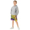 thumbnail image 6 of Colorful Tiger Stripes Pattern Athletic Shorts Breathable with Comfort Fit Drawstring Casual Sweatshorts Small, 6 of 9