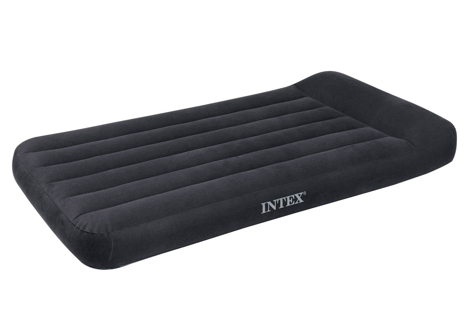 intex deluxe pillow rest raised twin air mattress