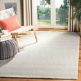 thumbnail image 2 of SAFAVIEH Micro-Loop Daithi Geometric Area Rug, Aqua/Ivory, 6' x 9', 2 of 8