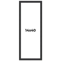 14x40 Frame Black Real Wood Picture Frame Width 1.25 Inches | Interior Frame Depth 0.5 Inches |