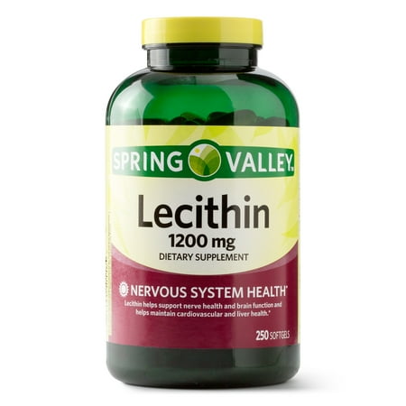 Spring Valley Lecithin Soft gels, 1200 mg, 250 Ct