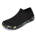 thumbnail image 2 of lnmuld Men Women Water Shoes Breathable Mesh Aqua Socks for Beach Pool Color:Black,Size:7.5, 2 of 9