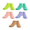 thumbnail image 5 of Odd Sox Basix Little Kids Ankle Socks 5-Pack – Soft Pastel Cotton Blend – Breathable Everyday, 5 of 5