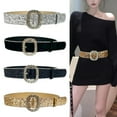 thumbnail image 2 of Shining Sequins Pin Buckle Belt for Teens Girl Blingbling Rhinestones Belt Popular Waiststrap for Dresses Sweaters, 2 of 11