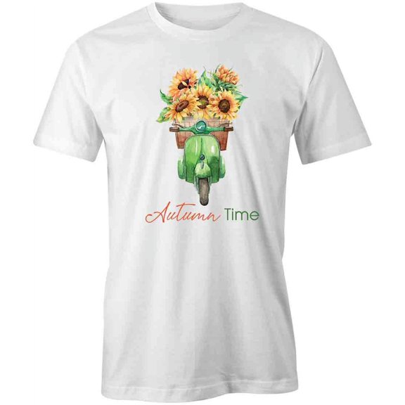 Autumn Time T-Shirt | Cool Fall White Tee Gift