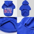thumbnail image 3 of MarinaVida Pet's Hoodie Coat Mommy's Boy Printed Shirts Dog Warm Sweater Outdoor Hooded Sweatshirt, 3 of 6