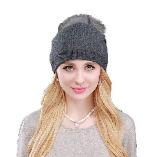 Gorros de invierno, gorras de piel sintética, gorros de punto, gorros de lana