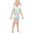 thumbnail image 4 of KAWELL Little Girls Two-Piece Summer Swimwear Role Play Bikini Swim Suit Toddler Tankini Red 3-10 Years, 4 of 7