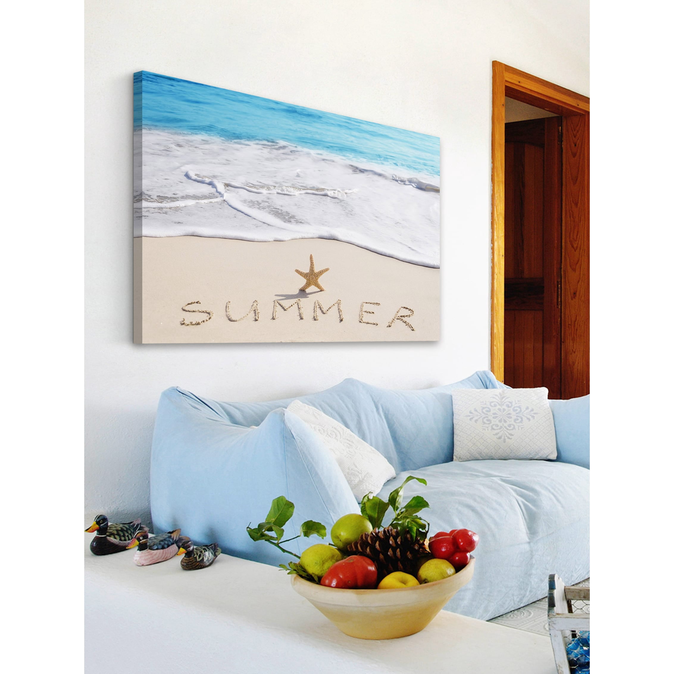 Marmont Hill "Summer Starfish" Painting Print on Wrapped Canvas