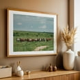 thumbnail image 5 of YOU'RE PROBABLY WONDERING WHY I GATHERED YOU ALL HERE - Spearman Texas Photography Horse Rural Landscape Nature Farmhouse Scenic Pastoral Oak Framed Wall Art Print 24 x 36 inches, 5 of 6