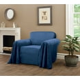 thumbnail image 3 of Innovative Textile Solutions 1-Piece Mason Throw Chair Slipcover, Blue, 3 of 4