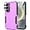 [Purple/Black], variant on for Samsung Galaxy S24 Case with Tempered Glass Screen Protector & Camera Lens Protector,Heavy-Duty Tough Rugged Slim Shockproof Phone Case for Galaxy S24 (6.2", 2024)[Purple/Black]