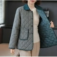 thumbnail image 5 of ZACPNCV Women's Moorlands Classic Quilt Jacket Petrol Sand, 5 of 6