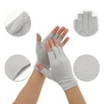 thumbnail image 3 of Unique Bargains 1 Pair Anti-slip Polka Dot Manicure Gloves Gray, 3 of 6