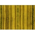 thumbnail image 1 of Ahgly Company Machine Washable Indoor Rectangle Abstract Yellow Modern Area Rugs, 7' x 10', 1 of 4