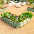 thumbnail image 6 of Vego Garden 17" Tall L-Shape Raised Garden Bed Metal Planter Box for Vegetables Flowers Ground Large Size, 6 of 7