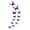Purple-1, variant on 5/4/3/2/1 Sets Glow Butterfly Wall Decor Stickers,58Pcs Luminous Butterfly Wall Decals Colorful Wall Art Butterfly Decor DIY Glow In The Dark Wall Decals For Kids Girls Bedroom Bathroom Decorations