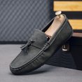 thumbnail image 3 of Men's Casual Loafers Slip On Leather Shoes Lightweight Driving Shoes Moccasins Classic Penny Loafer Flats Boat Shoes, 3 of 10