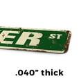 thumbnail image 4 of BAKER Vintage Style Rustic Street Sign – Childrens Name Room Sign Retro Decorative Wall Sign for Home, Bar, Garage, or Outdoor Use | 4" X 18" Aluminum Metal Road Sign, 4 of 6