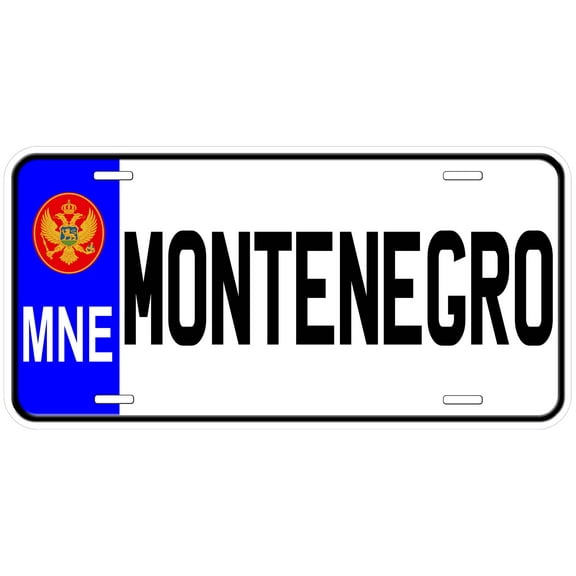 Montenegro MNE Novelty Car License Plate