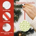 thumbnail image 4 of Zufioo Green Frog Print Large Acrylic Christmas Ornaments, Suitable for Christmas Tree Christmas Holiday Party Pendant Decorations-Round Shape, 4 of 7