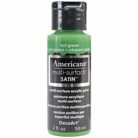 UPC: 0766218065360 | Deco-Art Americana Multi-Surface Satin Acrylic Paint 2oz-Turf Green