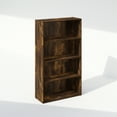 thumbnail image 2 of Furinno Simple Open Shelf, Bookcases, 4-Tier, Amber Pine, 2 of 6