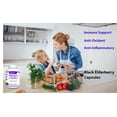 thumbnail image 6 of Black Elderberry Capsules with Echinacea, Turmeric, Garlic, Zinc, Vitamins C, E, B6, Probiotics and L-Glutamine (2-Pack), 6 of 7