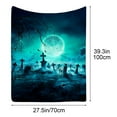 thumbnail image 3 of Tapices Manta estampada de Halloween Manta para el almuerzo Manta para sofá Manta de oficina Manta para sillas, 3 of 5