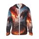 thumbnail image 1 of Fotbe Fire Sky Dragon Chaqueta con Protección Solar UPF 50+ para Hombre y Mujer, Camisa con Capucha y Bolsillos-X-Large, 1 of 7