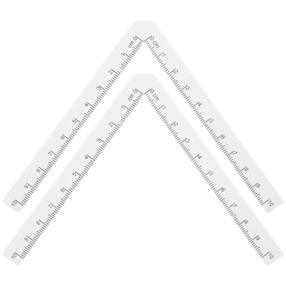 AURARMLET 2-Pack Reusable Sewing Rulers for Pattern Design and Accurate Measuring Tools
