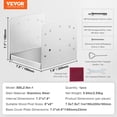 thumbnail image 4 of VEVOR 8"x 8" Post Base, 1Pcs Stainless Steel Adjustable Post Anchor Bracket(Internal 7.8 x 7.3"), Adjustable Post Base for Pavilion Deck Porch Handrail Railing Support Decorative Anchor Plate, 4 of 9