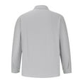 thumbnail image 5 of Long Sleeve Shirts for Men with Pockets Button-Down Collared Lightweight T Shirt Casual Solid Comfort Loose Basic Lapel Business Work Tops, 5 of 6