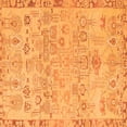 thumbnail image 1 of Ahgly Company Indoor Square Abstract Orange Modern Area Rugs, 6' Square, 1 of 4