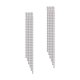 thumbnail image 5 of Borlas largas Pendientes colgantes Pendientes de diamantes de imitación Pendientes colgantes Moda Formal Punk Plata Brillante Pendientes de cadena de 975 cm x 125 cm Yinane Pendientes colgantes con borlas, 5 of 8