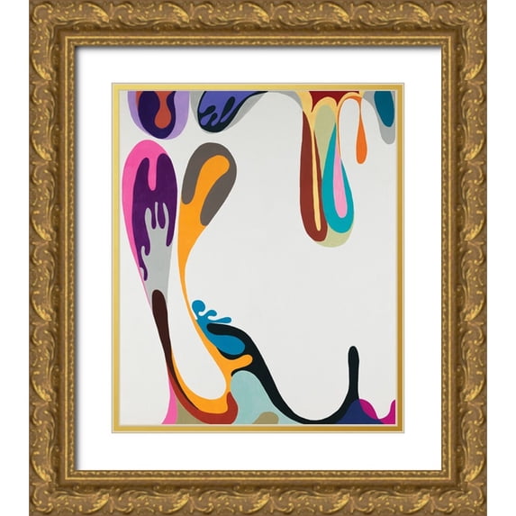 Zinn, Mary 12x14 Gold Ornate Wood Framed with Double Matting Museum Art Print Titled - Islands