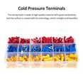 thumbnail image 4 of 700-Piece Insulated Wire Connector Set with 27 Varieties of Cold Crimp Terminals for Electrical Applications, Includes Red, Blue, and Yellow Options in a Convenient Storage Box, 4 of 6