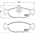thumbnail image 4 of Brembo Brake Pad P36017 FMSI Number D688-7563; Low-Metallic; Set Of 4, 4 of 4