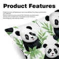 thumbnail image 2 of Panda Covers Set of 2, Unique Patterns, 16x16 18x18 20x20 Inches for Various Occasions, Decorative Cushion Inserts for Couch and Bed, 2 of 6