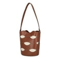 thumbnail image 6 of Free Assembly Women's Maria Cut Out Bucket Bag, Cognac/Cream, 6 of 7