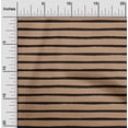 thumbnail image 2 of oneOone Cotton Poplin Tawny Brown Fabric Stripes Craft Projects Decor Fabric Printed By The Yard 56 Inch Wide, 2 of 5