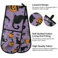 thumbnail image 2 of Yayeee Double Oven Mitt Kitchen Heat Resistant Baking 35" x7" Quilted Glove, Halloween Pumpkin, 2 of 6