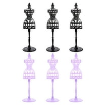 FRCOLOR  6 Pcs Doll Dress Mannequin Model Small Costume Rack Female Form Torso